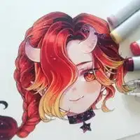 马克笔动漫图片简单可爱萌女生马克笔动漫图片
