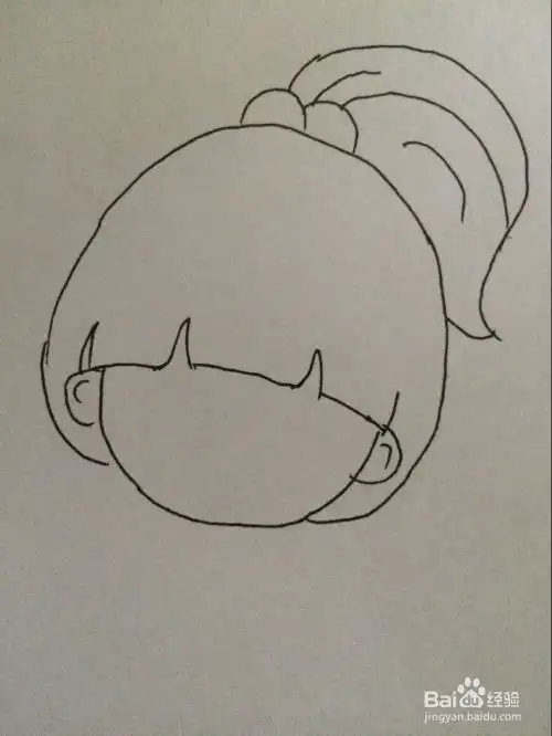 超萌超简单卡通女孩画法