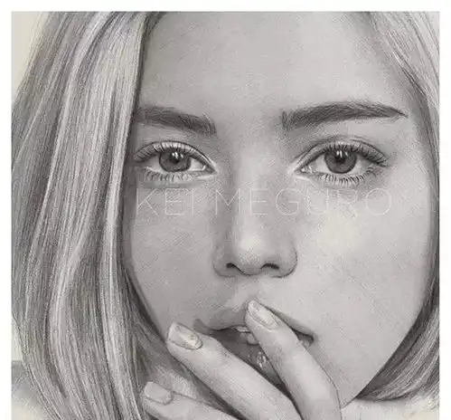 她只用一支铅笔,留下女孩最美的瞬间,美到窒息素描