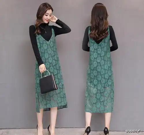 非常突显女人味的套装裙,连背影都美