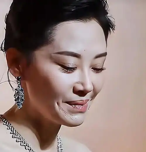 54岁许晴活动生图曝光皮肤白皙满脸皱纹似大妈,脸部僵硬似假人