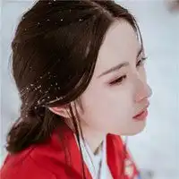 红色系女生头像霸气微信头像图片大全