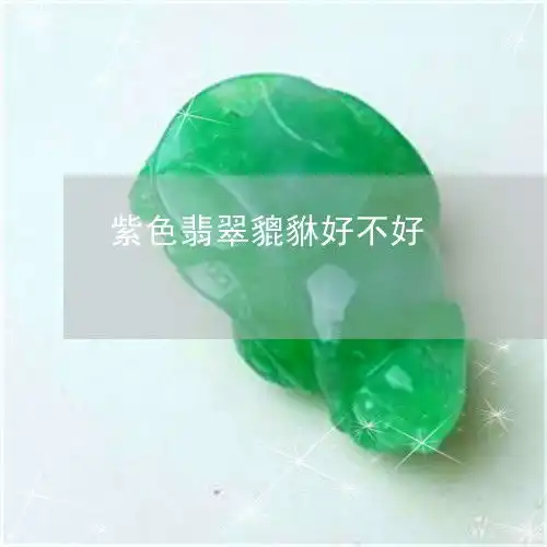 紫色翡翠貔貅好不好紫色貔貅有什么寓意