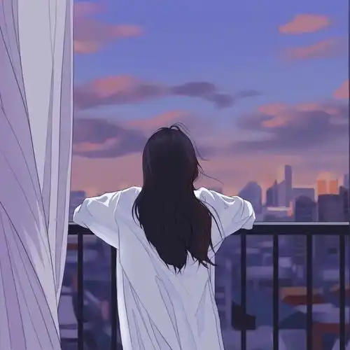 手绘风女生头像你是这平淡白开水的生活里加的一颗糖