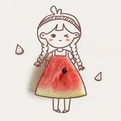 夏日份清凉不一样的西瓜少女