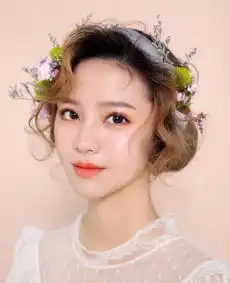 小清新新娘造型,仙气儿十足丘比特婚纱摄影
