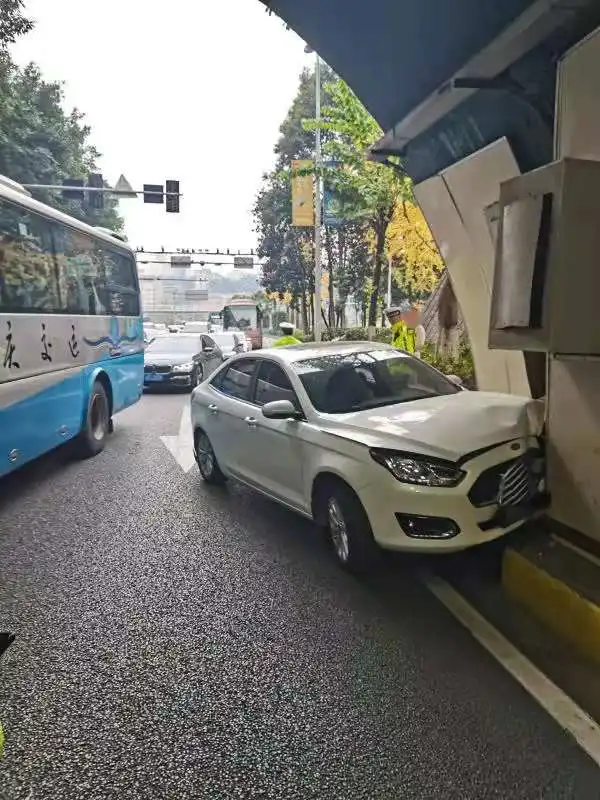 一袋鸡蛋惹的祸女子分心驾驶护蛋不成反撞车