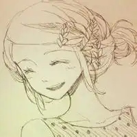 背景是黄色的素描漫画情头微信头像图片大全