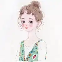 简单可爱手绘图片水彩女孩简单可爱手绘图片