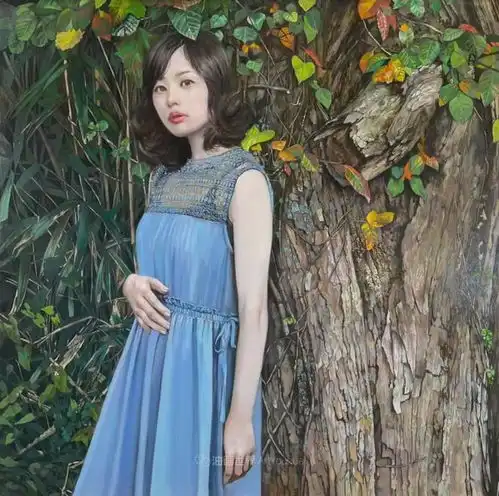 日本绘画小木曾诚的写实美女