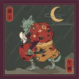 浮世绘狼人杀卡牌r脑玩绘制