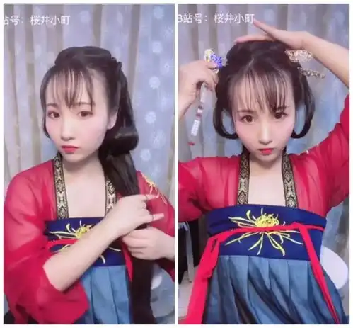 汉服发型温婉淑女发型教程