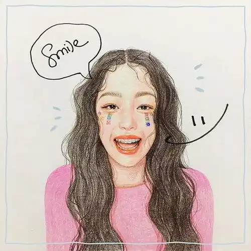 擅画速写彩铅水彩和素描的美少女