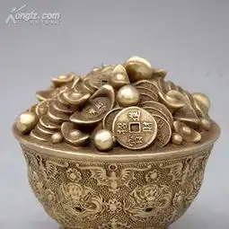 黄铜招财进宝聚宝盆