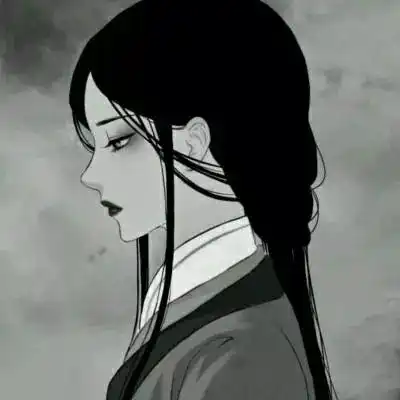 女生头像古风黑白女头像
