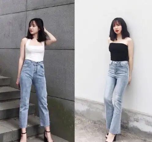 衣柜必备的百搭高腰牛仔裤,给慵懒的夏季再来几分简便
