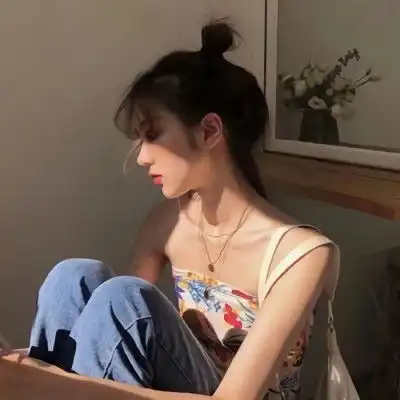 ins蓝色系可爱女生头像