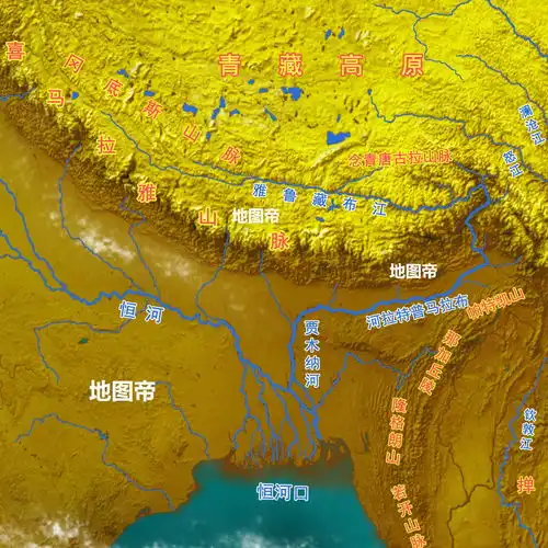 雅鲁藏布江流向印度