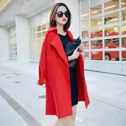 呢大衣毛衣铅笔裤潮搭十式变身九头身美女