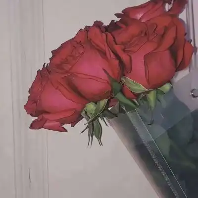 我最心动的瞬间是你手捧着大束鲜花向我走来