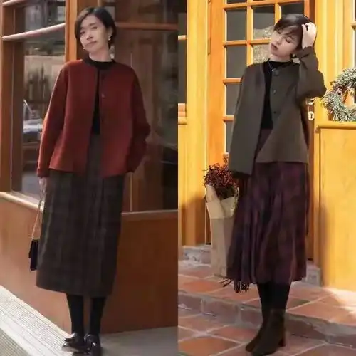 这才适合小个子女生的穿搭,短外套裙子2024的显高穿搭