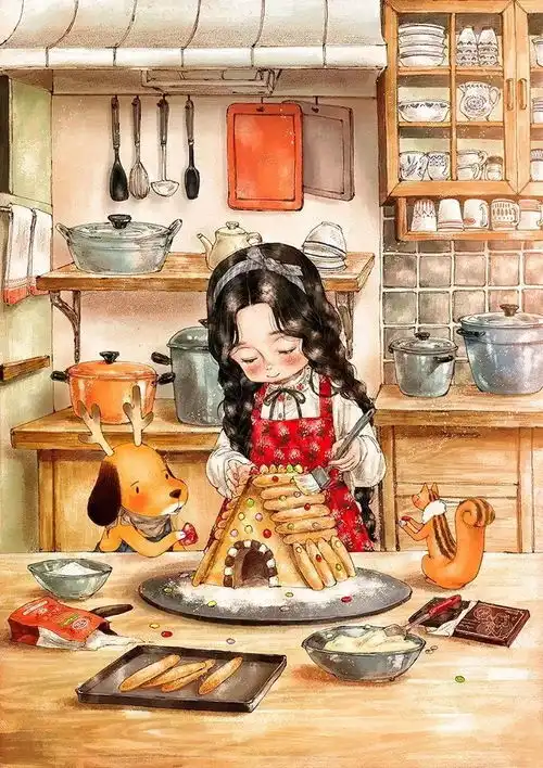 精致的深林女孩,画面美得让人向往