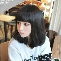 非主流短发bobo头假发发套头发仿真整顶齐刘海学生女生高温特价