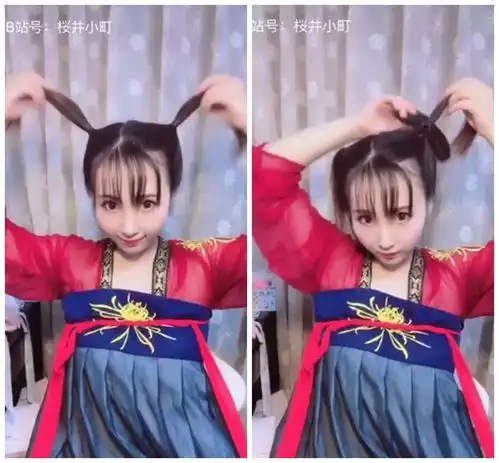 汉服发型温婉淑女发型教程
