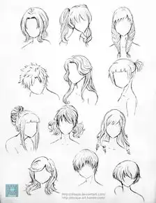 sai资源库动漫女性人物100种发型设堆糖,美好生活研究所