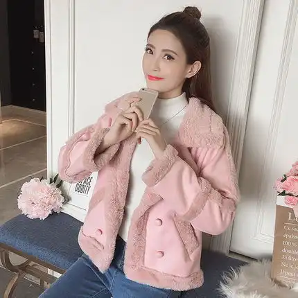 年后便是春,羽绒别买了新流行的羊羔毛女外套,你值得拥有