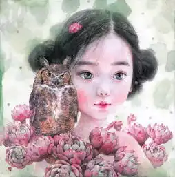 为了喜爱的画画,用坚持成就了梦想的少女