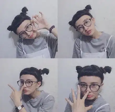 软妹纸二次元齐刘海图片大全二次元刘海网红台湾女孩图片