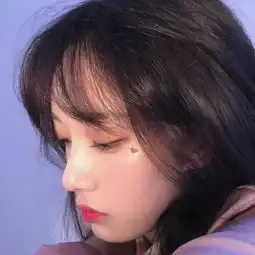 小清新美好女生背景图