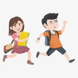 学校开学开心上学学生插画图片素材其他格式下载动漫人物大全