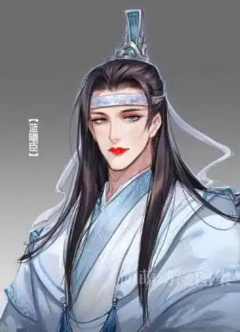 魔道祖师当人气角色纷纷涂上口红后,蓝氏双璧最惊艳