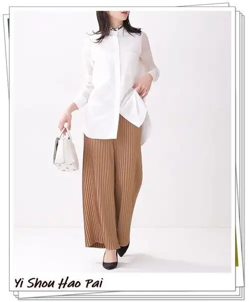 4种颜色缎面女裤的秋季时尚穿搭示例展现你的优雅气质
