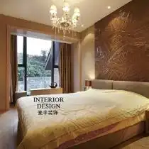 卧室背景墙装修效果图52装修效果图集九正家居网